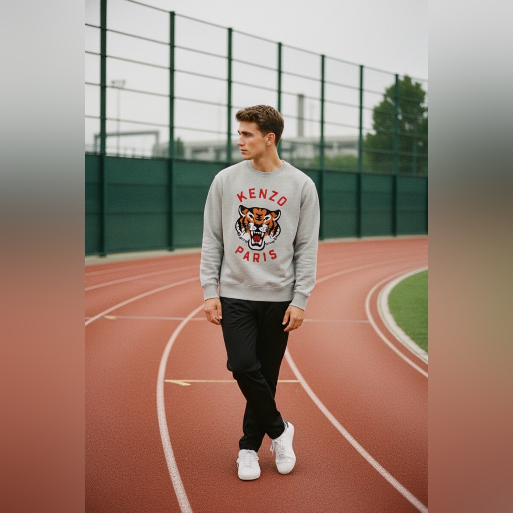 Kenzo Lucky Tiger Cotton Sweatshirt, Pre-Owned, Size S